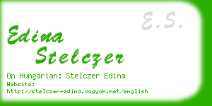 edina stelczer business card